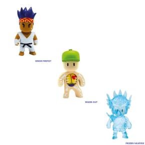 Just Toys Stumble Guys 3D Mini Figures S1 3 Pack Senset Firefist, Inside Out & Frozen Valkyrie