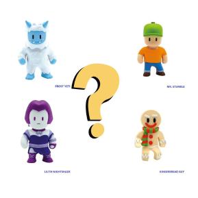 Just Toys Stumble Guys 3D Mini Figures 5 Pack Nightsade,Frost Yeti,Mr. Stumble,Gingerbread & Mystery