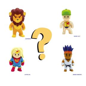Just Toys Stumble Guys 3D Figures 5 Pack Super Gal,Leonidas,Inside Out, Senset Firefist & Mystery