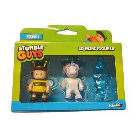 Just Toys Stumble Guys Series 2 3D Mini figures 5cm 3 pack Stumblebee/Sprinkles/Diamond Banana