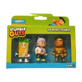 Just Toys Stumble Guys Series 2 3D Mini figures 5cm Ceral Killer/Streamer Sophia/Golden Gloves