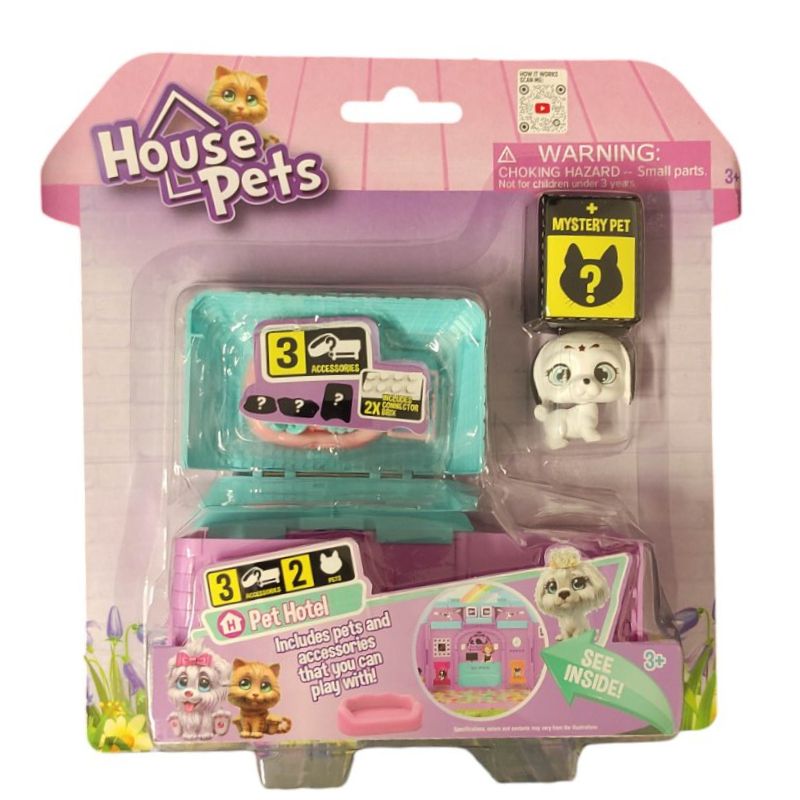 Just Toys House Pets Playset Pet Hotel with White Puppy