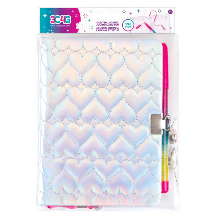 Make it Real 3C4G Quilted Locking Journal and Pen 12035