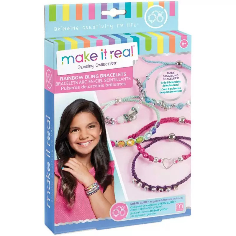 Make It Real Rainbow Bling Bracelets 1206