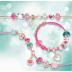 Make it Real Jewellery Halo Charms Bracelets: True Pink 1722