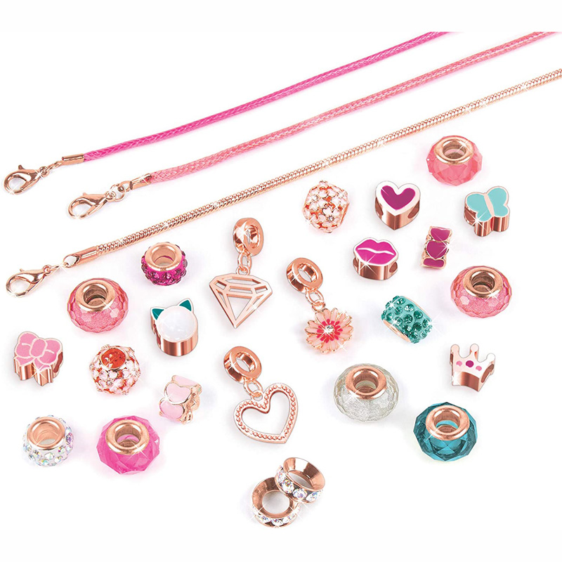 Make it Real Jewellery Halo Charms Bracelets: True Pink 1722