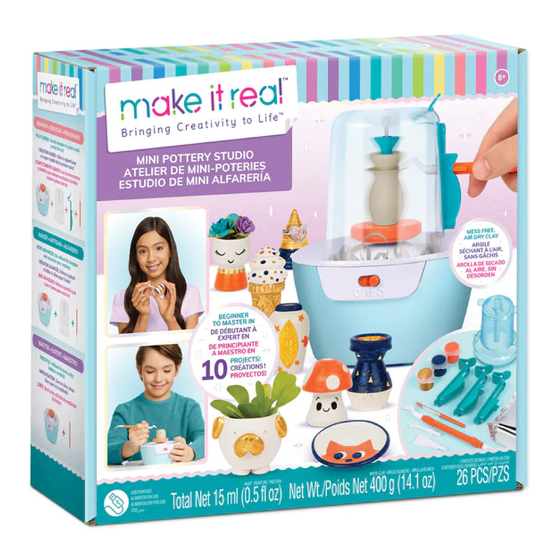 Make it Real Decor Mini Pottery Studio Deluxe Set 1830