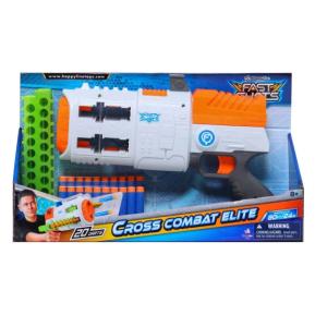 Just Toys Fast Shots Combat Elite With 20 Foam Darts And 2 Cartridges 590080