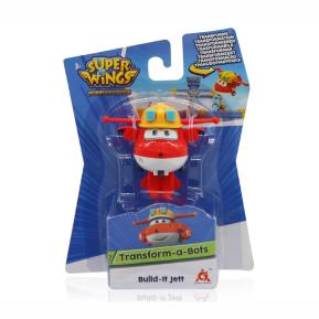 Just Toys Super Wings SuperCharge Τransform - a - Bot Build It Jett