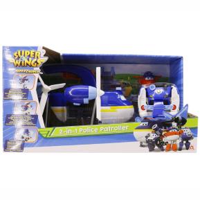 Just Toys Super Wings SuperCharge 2 in 1 Police Patroller 740834