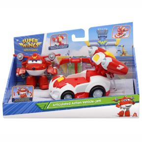 Just Toys Super Wings SuperCharge Articulated Action Vehicle Jett