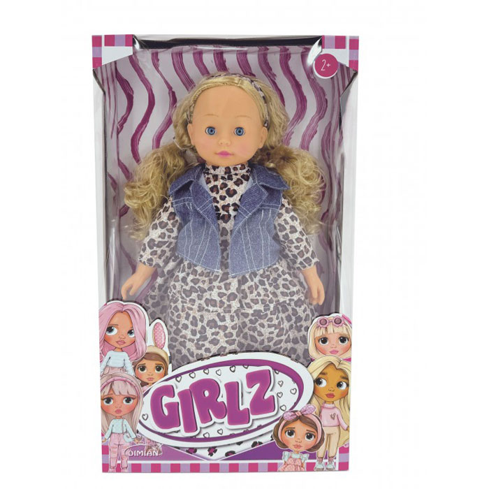 Just Toys Bambolina Girlz Κούκλα Μόδας 46cm με Animal Print Φόρεμα