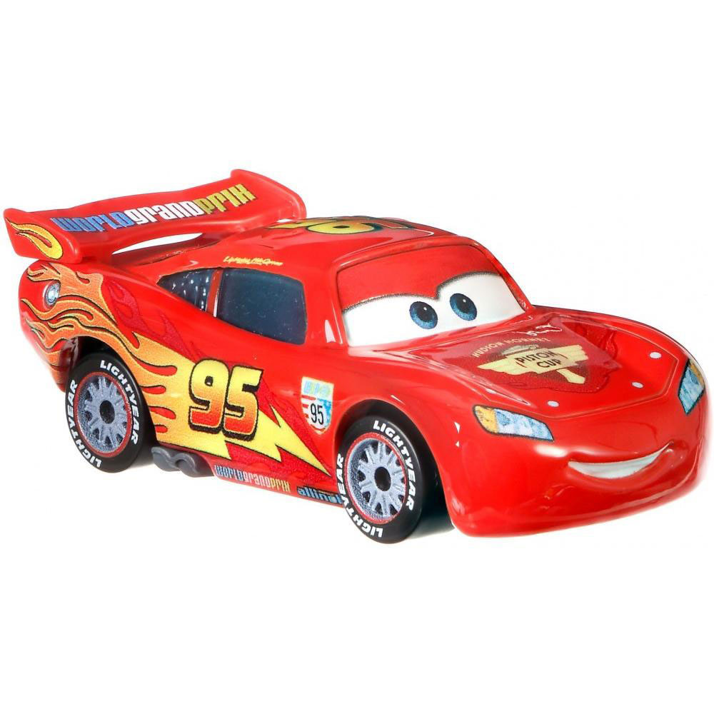 Mattel Cars - Lightning McQueen with racing wheels
