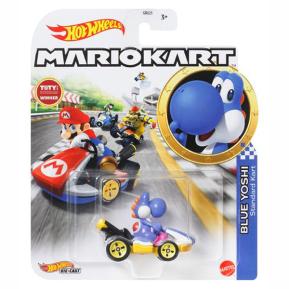 Mattel Hot Wheels Super Mario Kart Αυτοκινητάκι Standard Kart Blue Yoshi