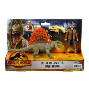 Mattel Jurassic World  Dr. Alan & Grant Dimetrodon