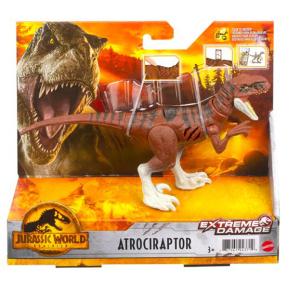 Mattel Jurassic World Extreme Damage Φιγούρες Δεινοσαύρων με σπαστά μέλη Atrociraptor