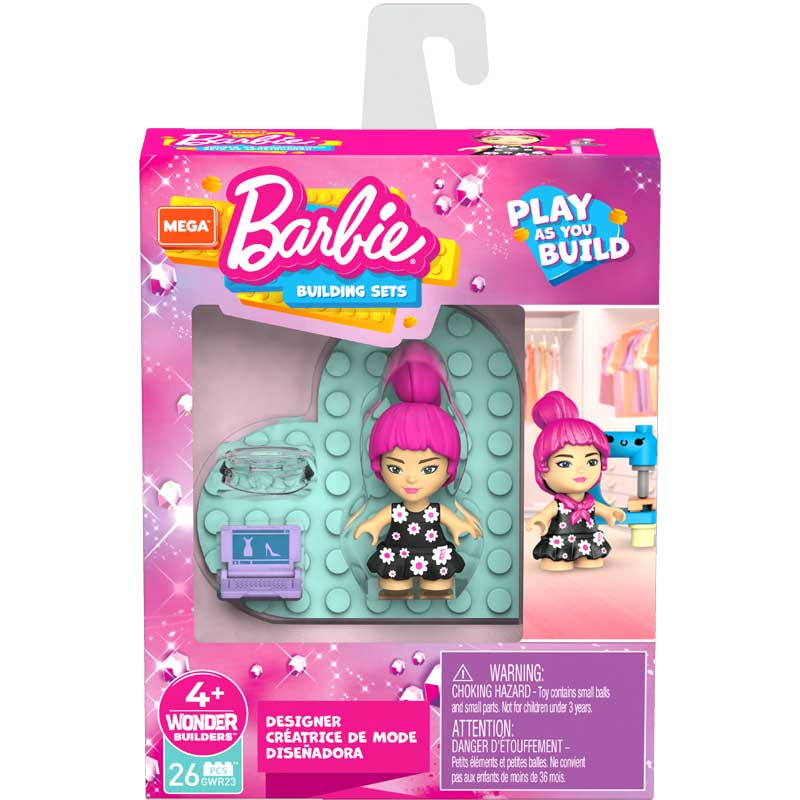 MEGA™ Barbie® Τουβλάκια Barbie Φιγούρα Σχεδιάστρια & αξεσουάρ
