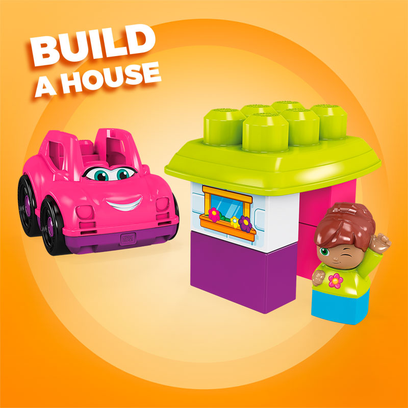 MEGA Bloks® Μεγάλο Αυτοκίνητο Catie Convertible Pink Car