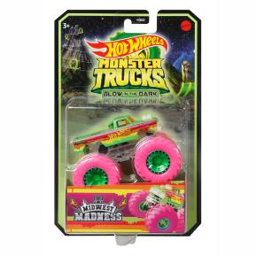 Mattel Hot Wheels Metal Monster Truck- Glow in The Dark Midwest Madness