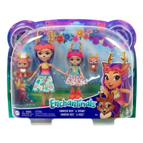 Mattel Enchantimals Κούκλα & Αδερφάκι Danessa Deer™ & Sprint™/ Danetta Deer™ & Fleet™