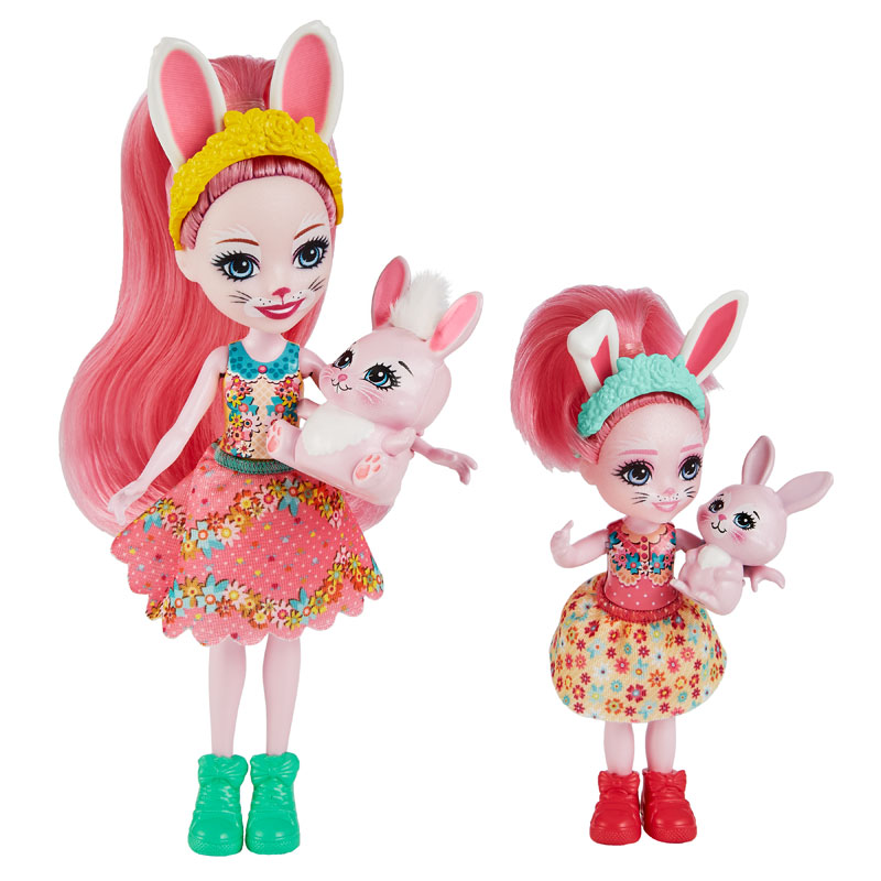 Mattel Enchantimals Κούκλα & Αδερφάκι Bree Bunny™ & Twist™ / Bedelia Bunny™ & Tappy™