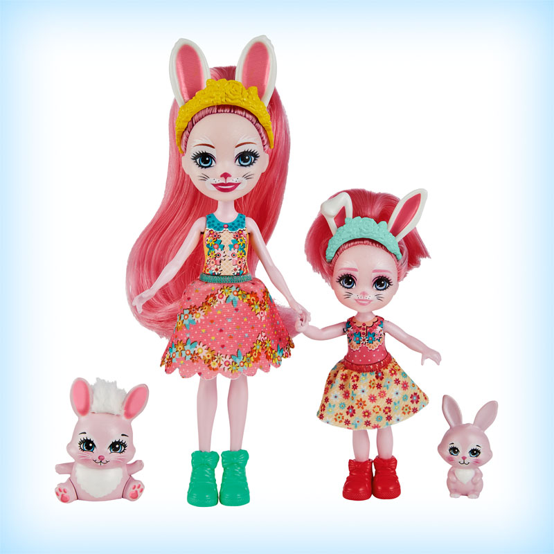 Mattel Enchantimals Κούκλα & Αδερφάκι Bree Bunny™ & Twist™ / Bedelia Bunny™ & Tappy™