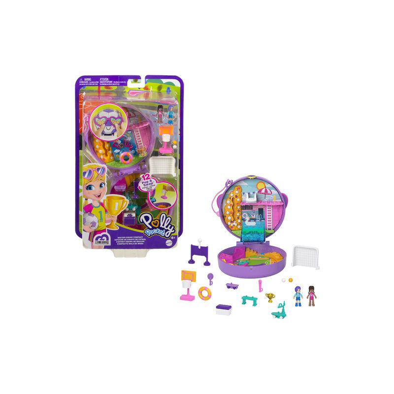 Mattel Polly Pocket Μίνι Ο Κόσμος της Polly Σετ Soccer Squad Compact