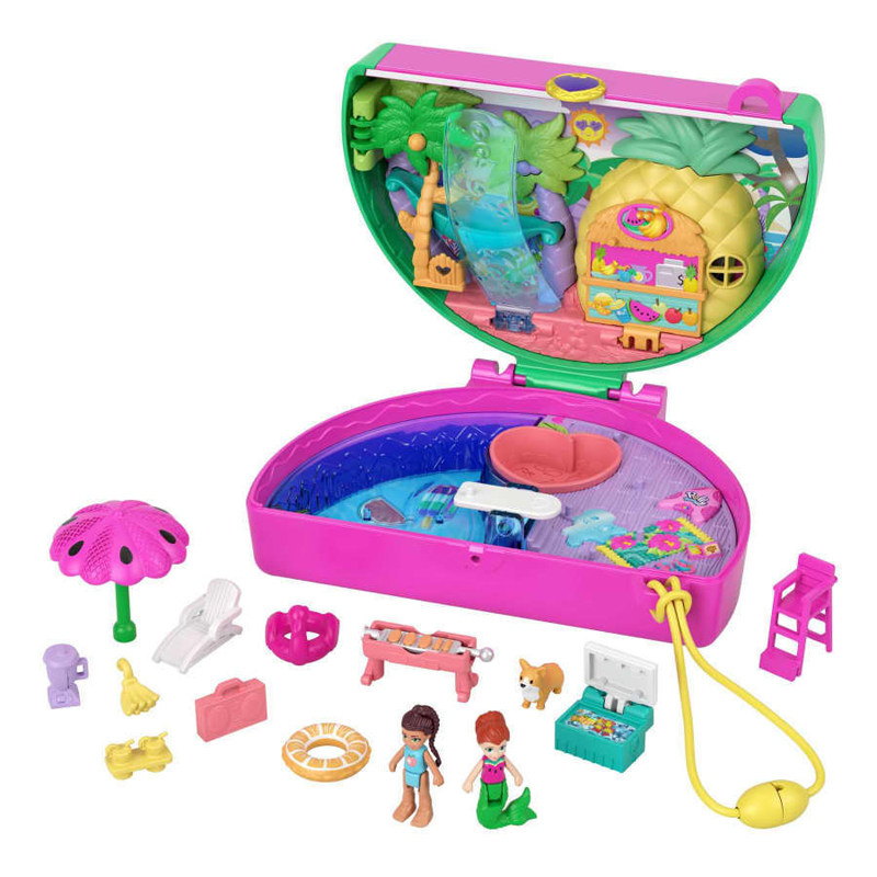Mattel Polly Pocket Μίνι Ο Κόσμος της Polly Σετ Polly Pocket Watermelon Pool Party Compact