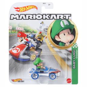 Mattel Hot Wheels Super Mario Kart Αυτοκινητάκι Baby Luigi Sneeker