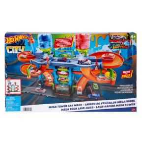 Mattel Hot Wheels® Mega Πλυντήριο Χρωμοκεραυνών HDP05