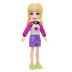 Mattel Polly Pocket Κούκλα 8,5cm με αξεσουάρ - Κούκλα Polly αθλητικά ρούχα μωβ & μενταγιόν