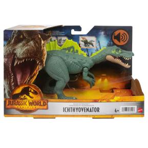 Mattel Jurassic World Νέοι Δεινόσαυροι με κινούμενα μέλη, λειτουργία επίθεσης & ήχους Ichthyovenator