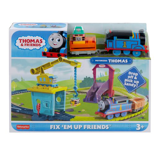 Fisher Price Thomas The Train Tόμας - Πίστα και Σταθμός Επισκευών με την Κάρλι & τη Σάντι HDY58