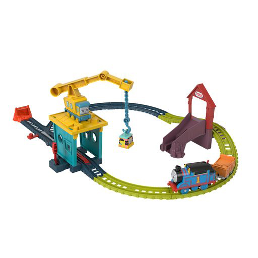 Fisher Price Thomas The Train Tόμας - Πίστα και Σταθμός Επισκευών με την Κάρλι & τη Σάντι HDY58