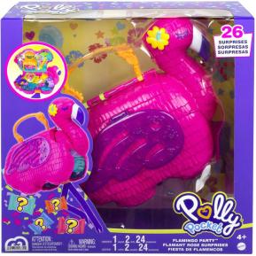 Mattel Polly Pocket Flamingo Πινιάτα Έκπληξη Σετ HGC41