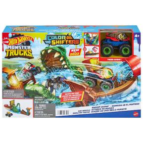 Mattel Hot Wheels Monster Trucks: Πίστα Color Shifters - Swamp Chomp Playset HGV14