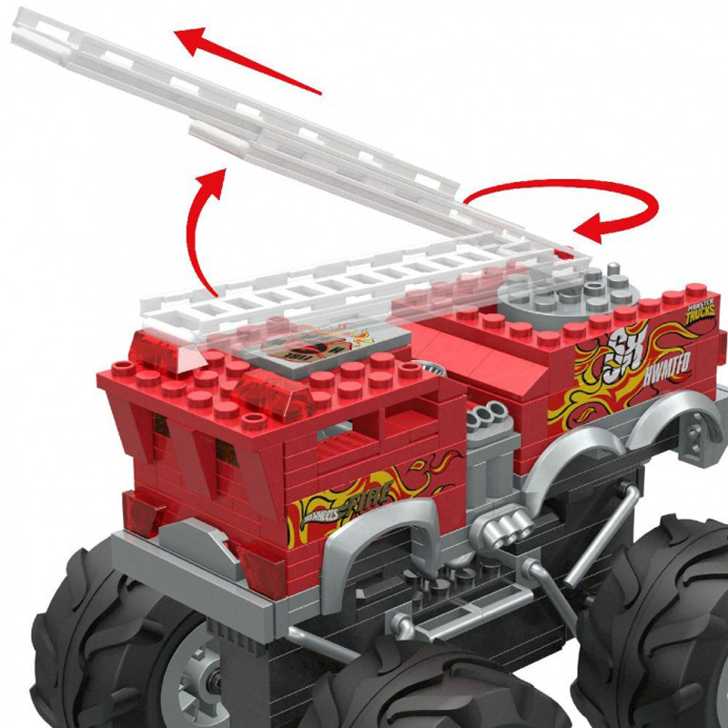 MEGA™ Hot Wheels® Monster Truck HW 5-Alarm™ Πυροσβεστικό Όχημα 2 σε 1 284τμχ HHD19