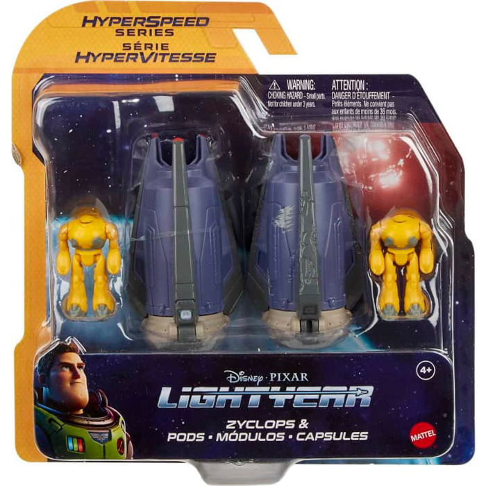 Mattel Disney And Pixar Lightyear Hyperspeed Series Αεροσκάφη & Zyclops  φιγούρες 4cm