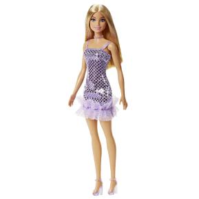 Mattel Barbie Μοντέρνα Φορέματα  Ξανθιά Μωβ Φόρεμα