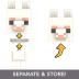 Mattel Minecraft -Mob Head Μίνι Φιγούρα White Llama