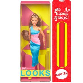 Λαμπάδα Mattel Barbie Looks - Pink & Blue Dress HJW82