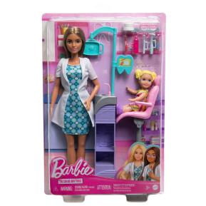 Mattel Barbie Σετ Επαγγέλματα Οδοντίατρος Καστανή