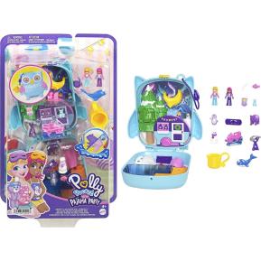 Mattel Polly Pocket Μίνι Ο Κόσμος της Polly Σετ Pajama Party Snowy Sleepover OWL Compact
