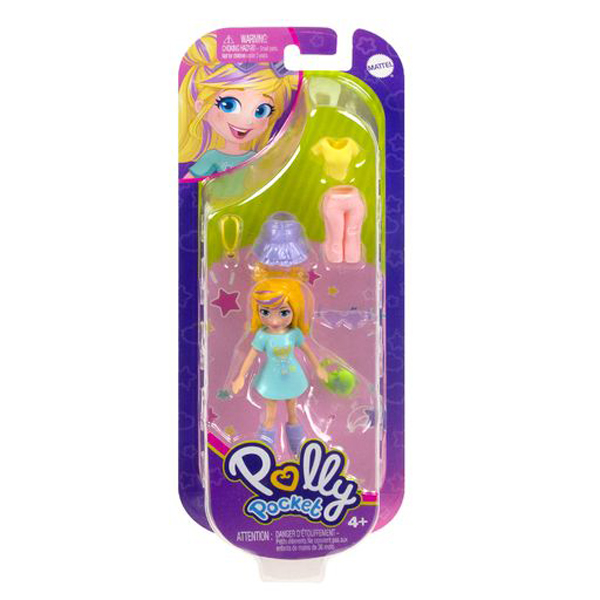 Mattel Polly Pocket - Νέα Κούκλα με μόδες Mini pack Morning Fashion
