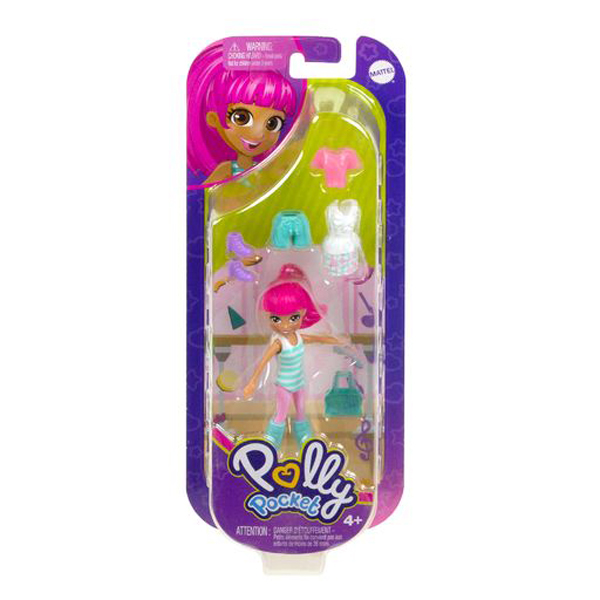 Mattel Polly Pocket - Νέα Κούκλα με μόδες Mini pack Sport Fashion