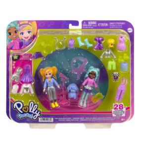 Mattel Polly Pocket - Νέες Κούκλες με μόδες μεγάλο pack Pop Star Spotlight Fashion Pack