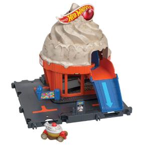 Mattel Hot Wheels Πίστες City Downtown Express Car Wash - Ice cream Swirl