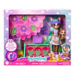 Mattel Enchantimals City Baby BFFS - Κούκλα & Ζωάκια φιλαράκια έκπληξη Crizia Corgi & Show