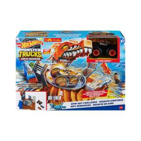 Mattel Hot Wheels Monster Trucks Arena World Σετ Spin-Out Challenge Tiger Shark™