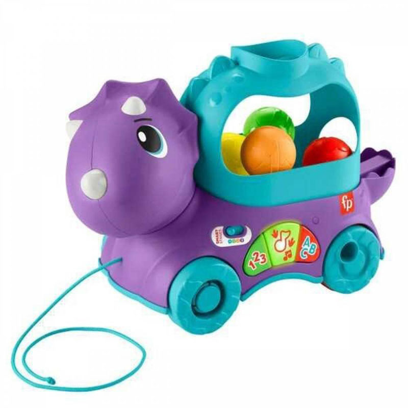 Fisher Price Εκπαιδευτικό Συρόμενο Δεινοσαυράκι HNR55